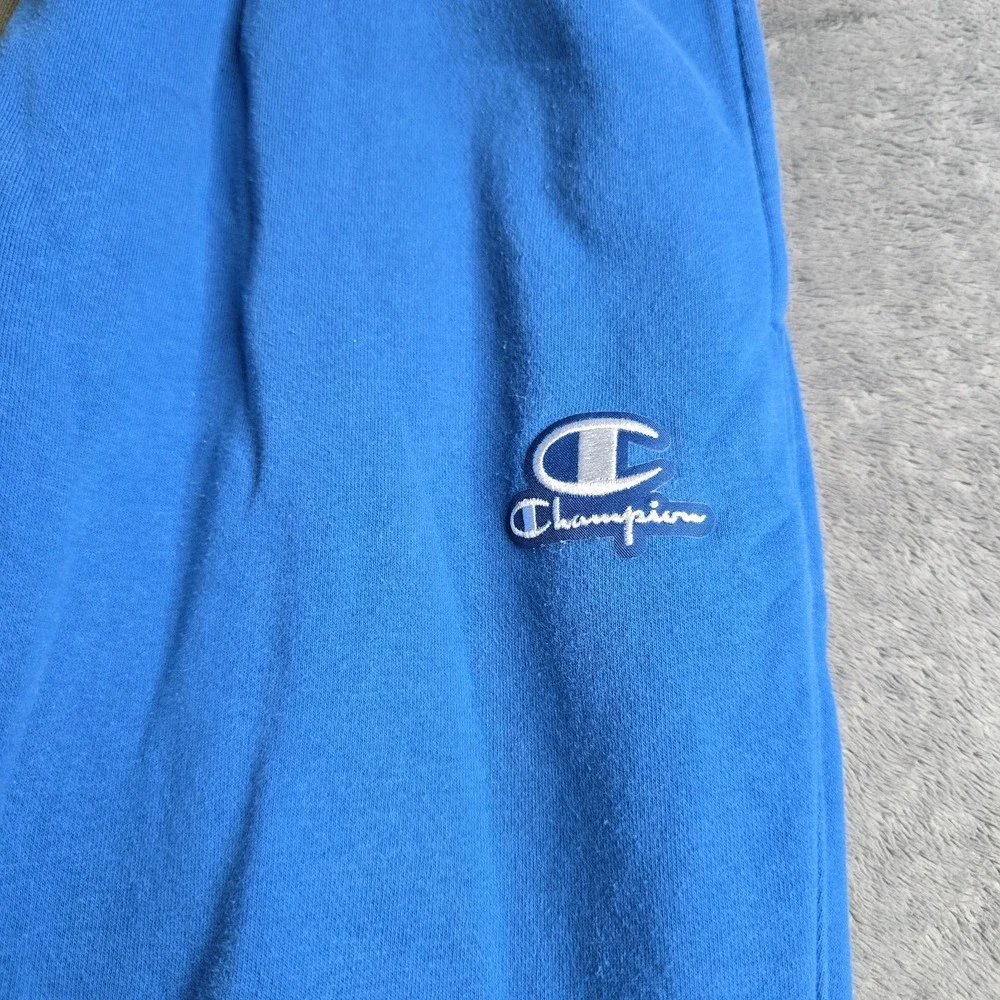 Champion Color Block Reverse Weave Jogger Sweatpant Mens M Blue Green 30